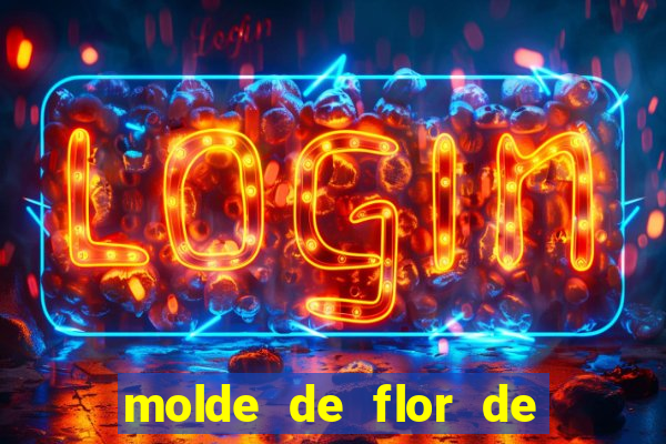 molde de flor de eva grande para imprimir